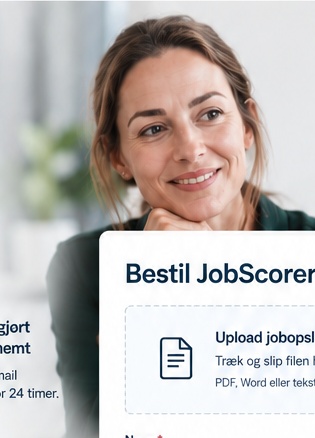 JobScorer-materiale på en bærbar computer